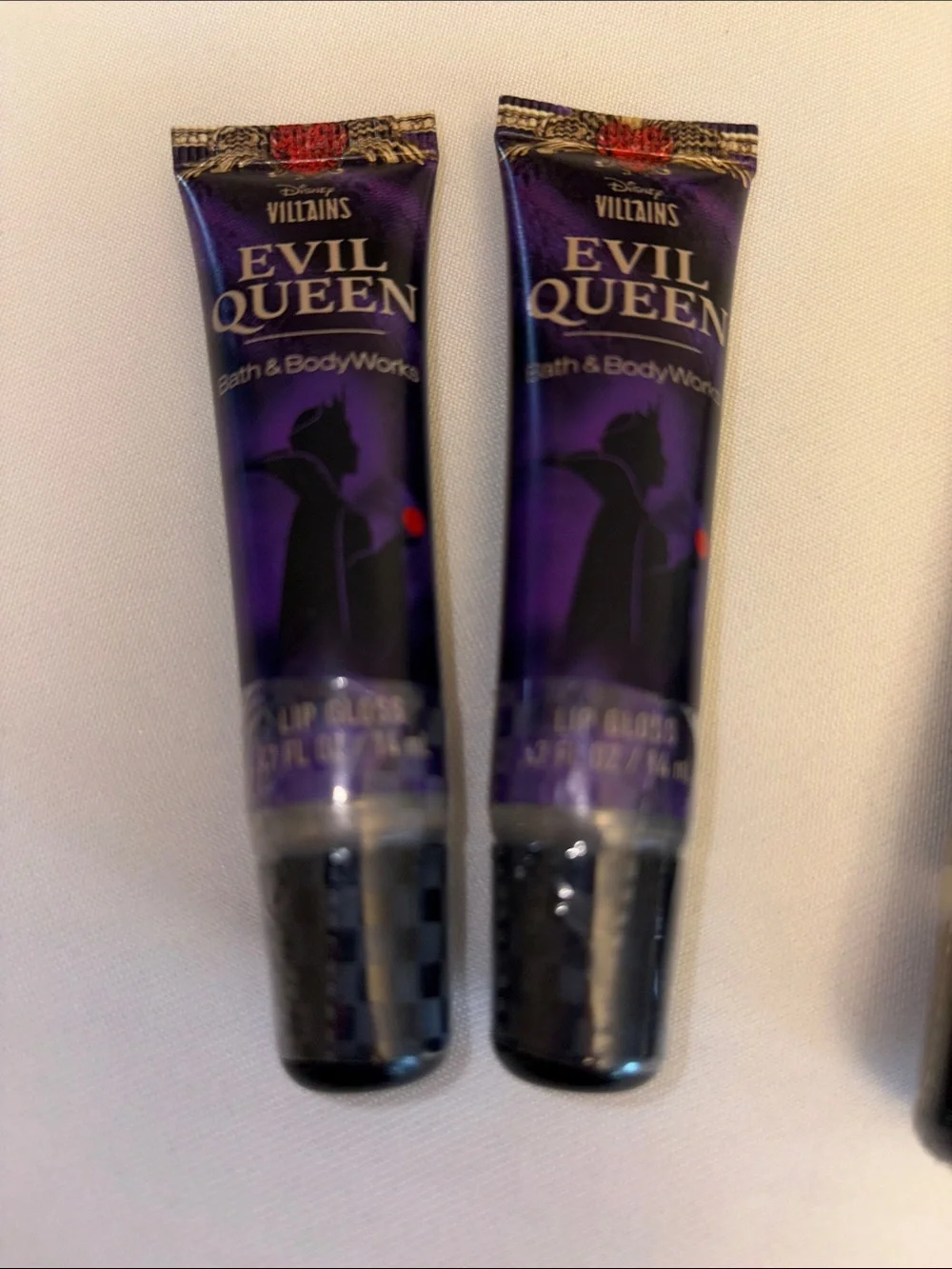 Bath & Body Works Disney Villains Collab lip glosses Evil Queen & Maleficent NWT